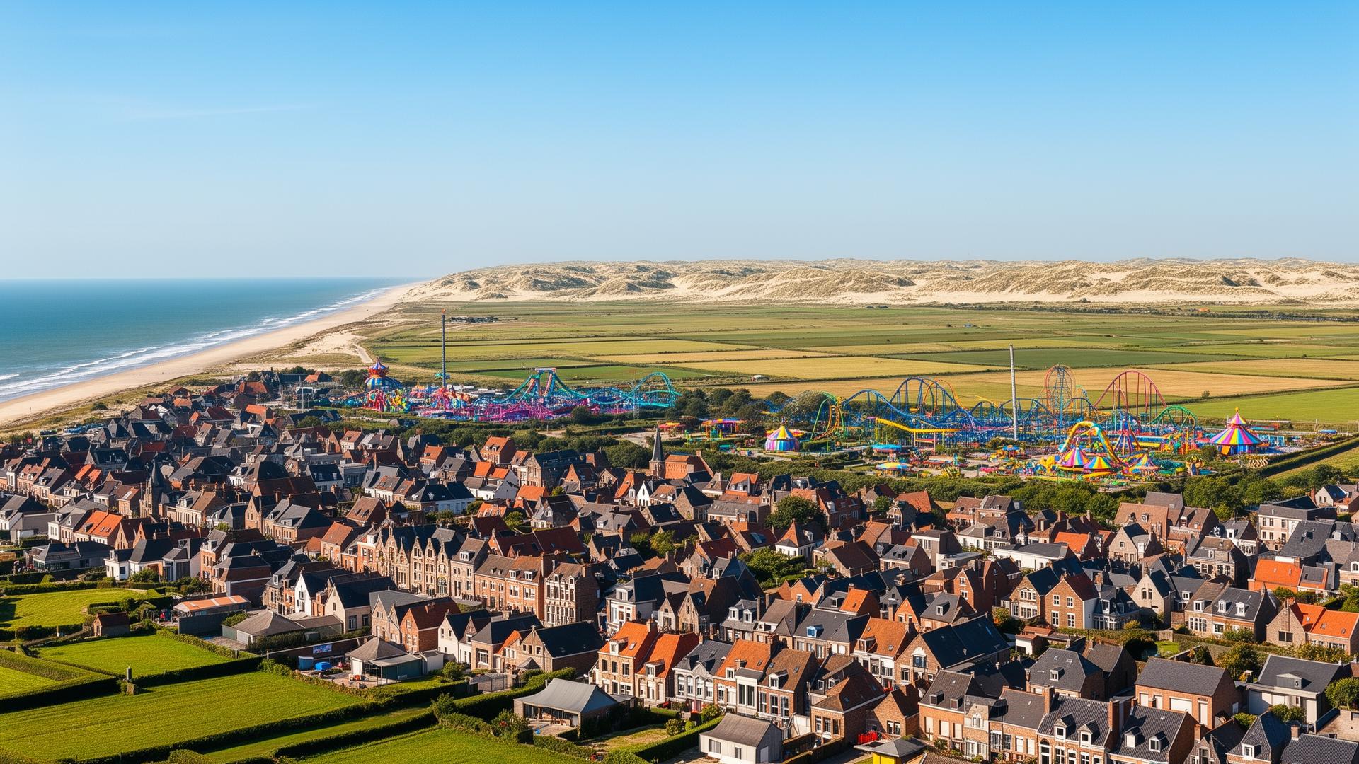 Adinkerke met Plopsaland aan de Belgische kust