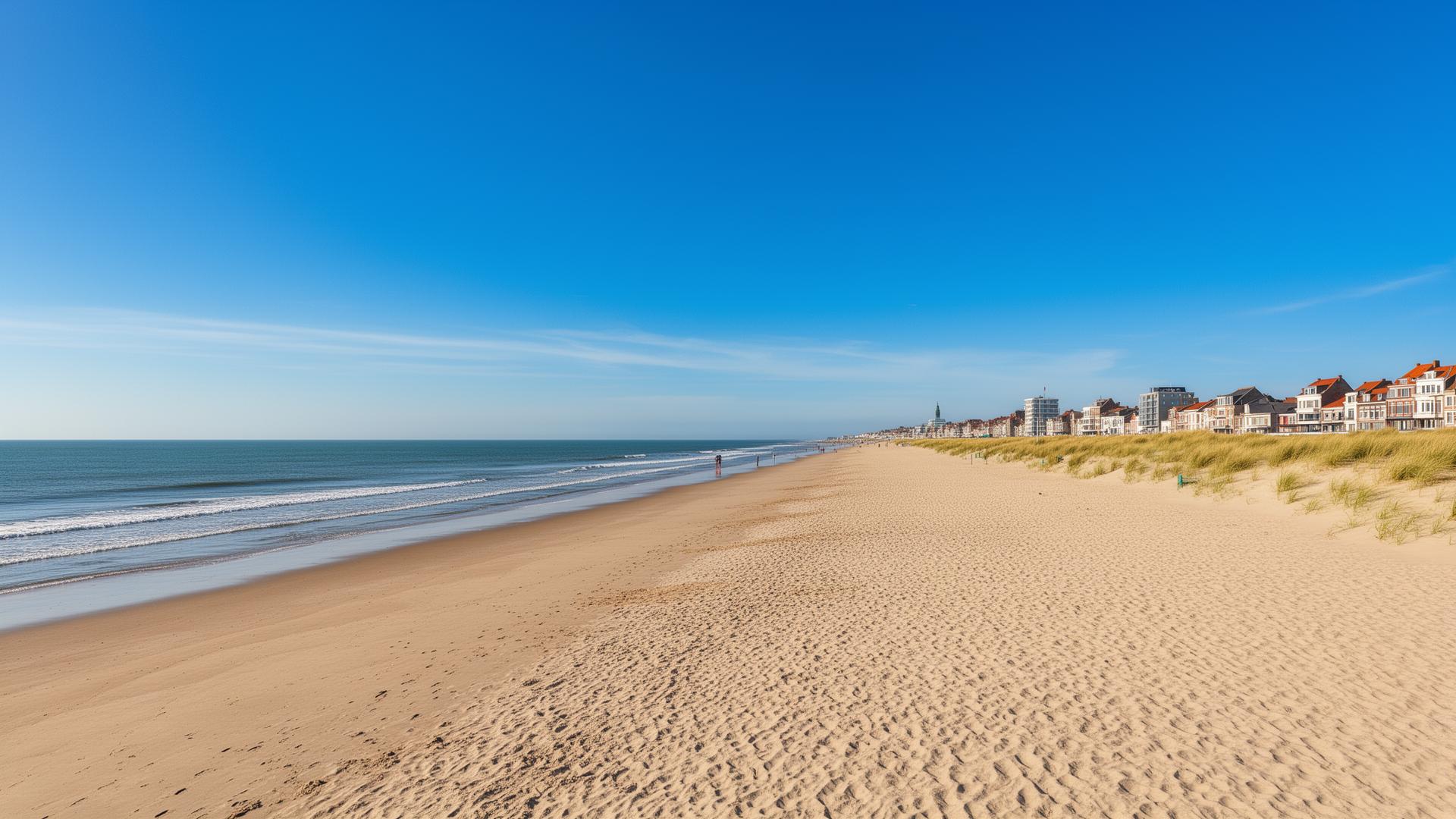 Prachtig strand aan de Belgische Noordzeekust