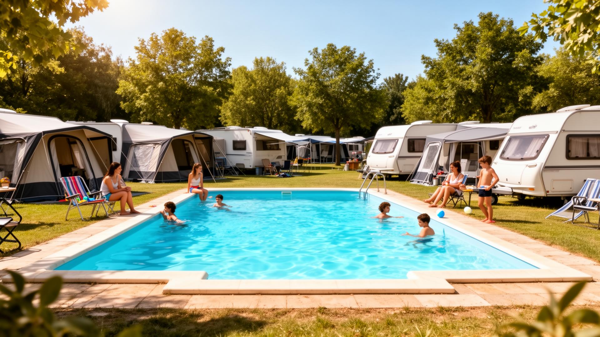 Camping met waterpark en glijbanen 2026