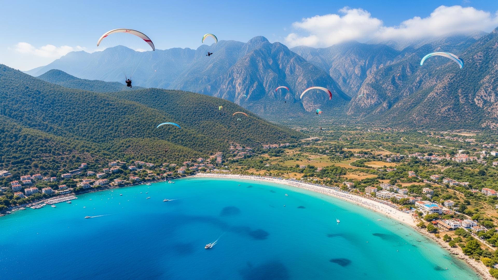 Ölüdeniz blauwe lagune in Turkije bij Dalaman