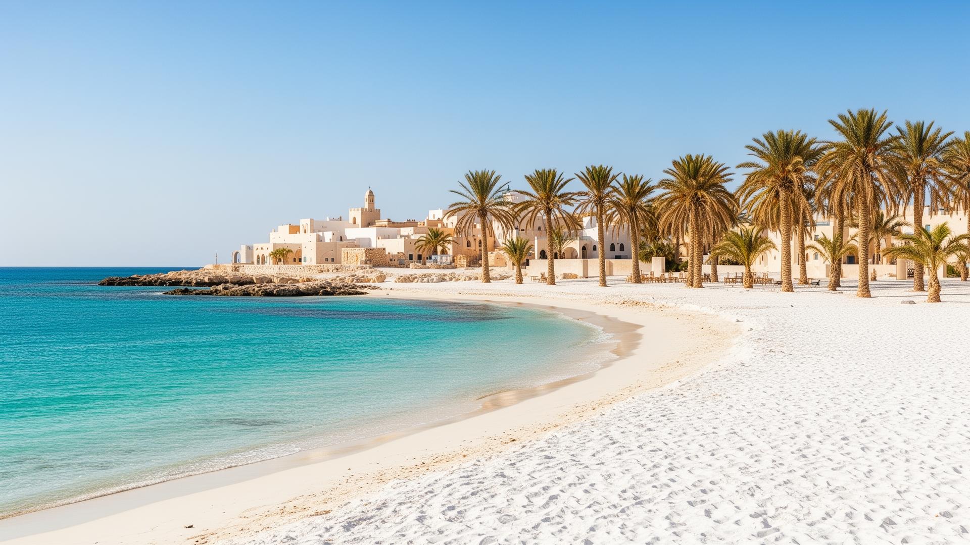 Djerba strand en palmbomen 2026