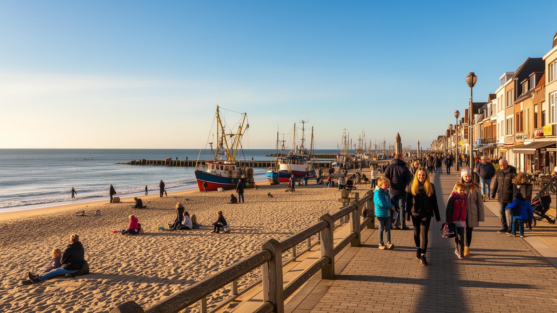 Strand en zeedijk van Heist-aan-Zee