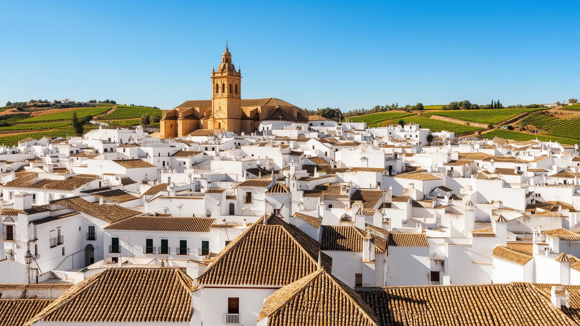 Jerez de la Frontera witte huizen en wijngaarden 2026