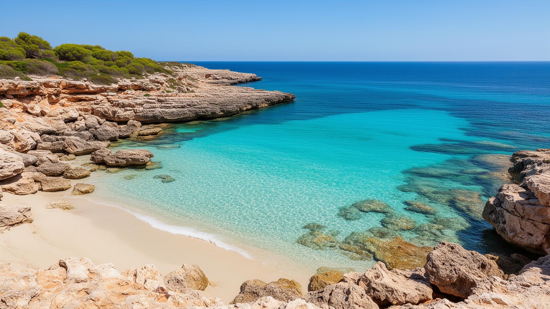 Menorca turquoise baai met kristalhelder water 2026