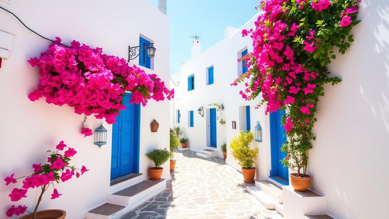 Witte Cycladische huisjes op Paros 2026