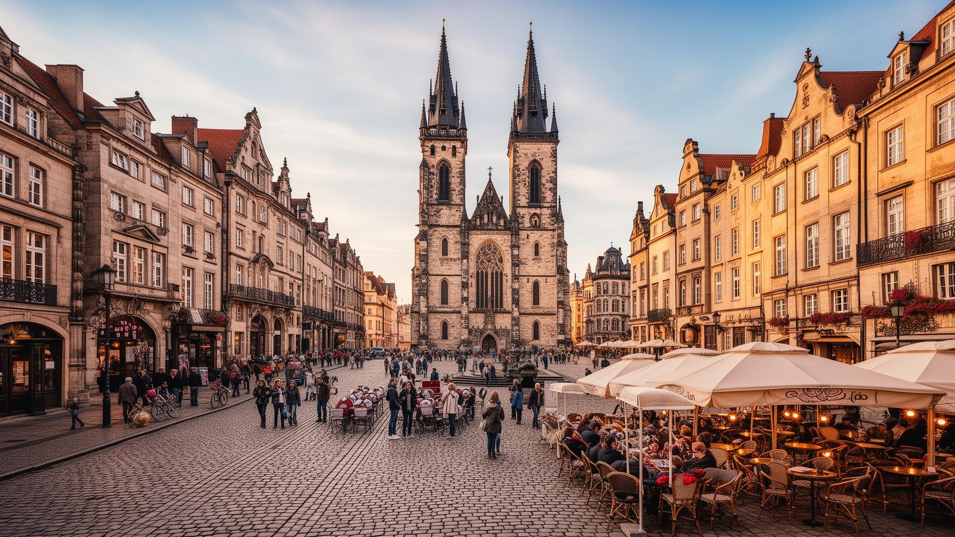 Stadsreizen en citytrips Europa 2026 - historisch stadscentrum bij schemering