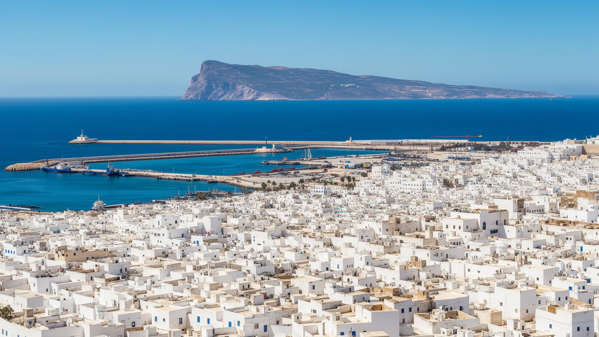 Tanger witte medina en haven aan de Straat van Gibraltar 2026